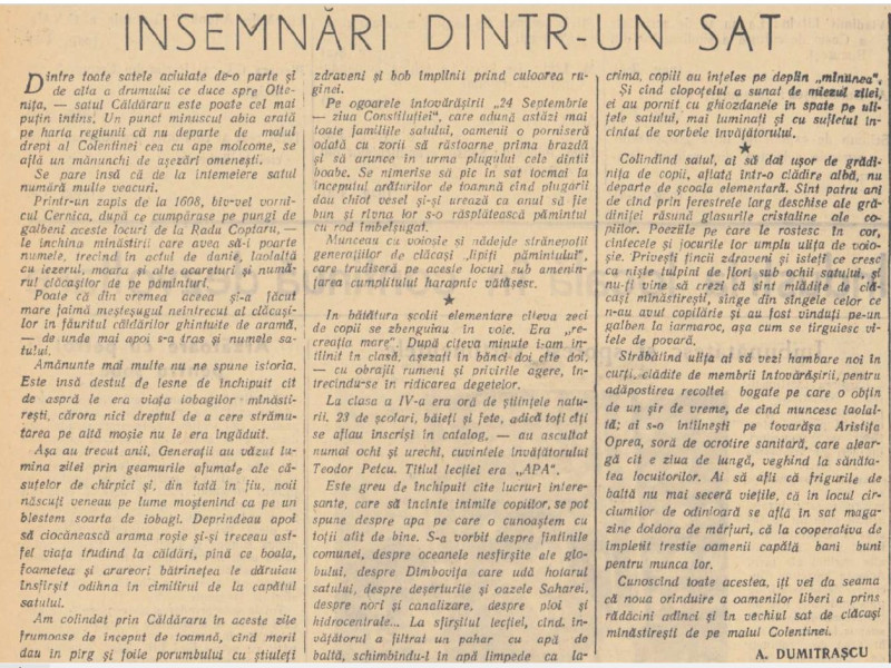 insemnari dintr un sat steagul rosu caldararu 23 sep