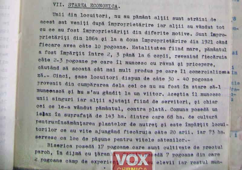 Monografie sat Balaceanca. Invatator Vasile Badicioiu. 1946