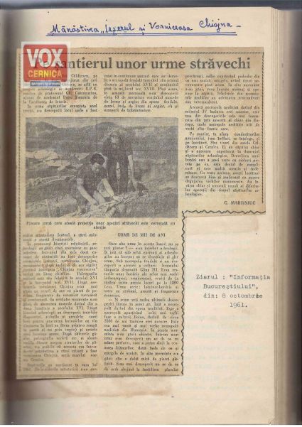 Manastirea Iezerul Vorniceasa caldararu cernica 1961 informatia bucurestiului 1