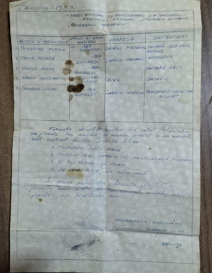 formatia cristal cernica caldararu 1988 florin iordache lilian